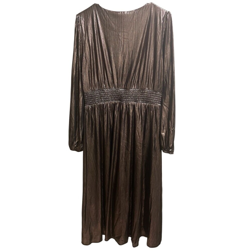 NWT Baltic Born Plus Size Aisha Shimmer Dress in Bronze SZ XL - Picture 3 of 3